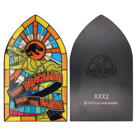 Jurassic Park – Stained Glass Style Metal Ingot