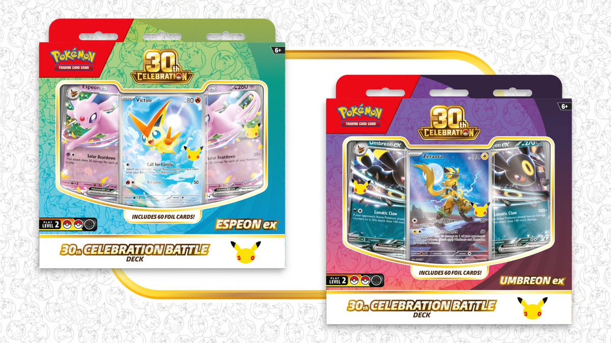 Pokemon TCG: Battle Deck Assortment - 30th Celebration