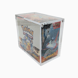 Clear Acrylic Booster Box Display Case For Pokemon CDU - 36 Packs - Magnetic Lid