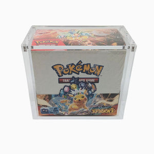 Clear Acrylic Booster Box Display Case For Pokemon CDU - 36 Packs - Magnetic Lid