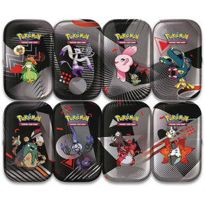 Pokemon TCG:  Scarlet & Violet 10.5 Black Bolt & White Flare Unova Mini Tin Assortment (8 Ct)