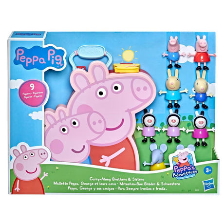 Hasbro Peppa Pig Carry-Along Brothers & Sisters Playset