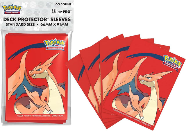 Ultra Pro - 65ct Deck Protector Sleeves - Pokemon Mega Charizard Y