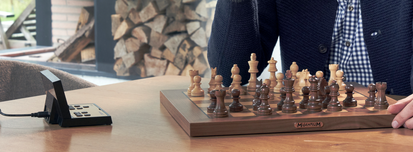 A banner for chess sets