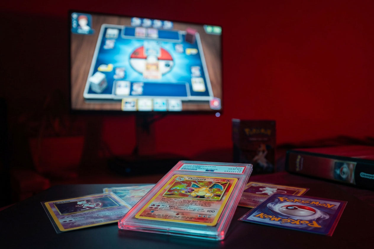 Pokemon TCG in front of TV | The Game Collection Collectables | FAQ