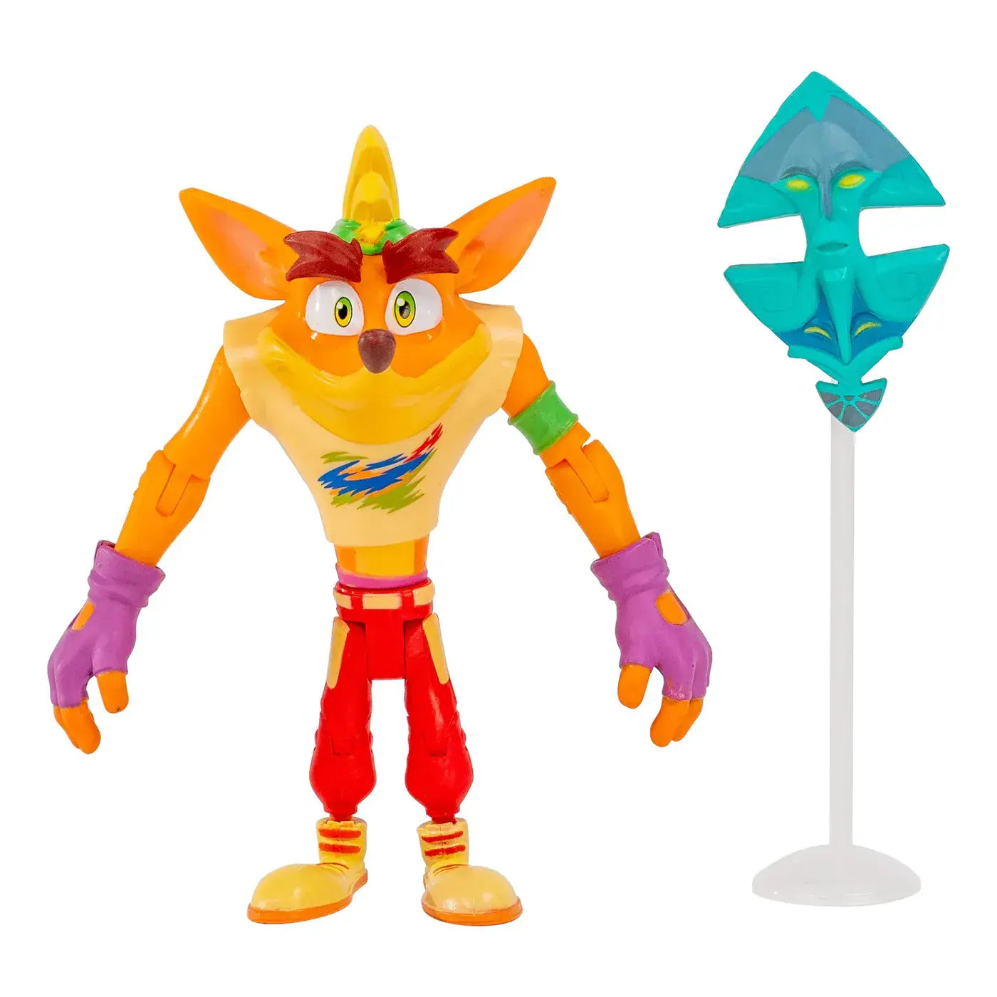 Crash Bandicoot Retro Crash Aku Aku Mask Action Figure