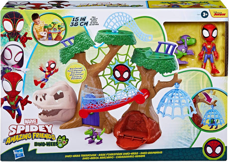 Spidey And His Amazing Friends Dino-Webs Treehouse Playset