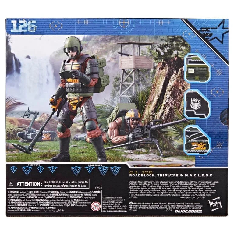 Hasbro G.I. Joe Cs Roadblock, Tripwire & M.A.C.L.E.O.D.