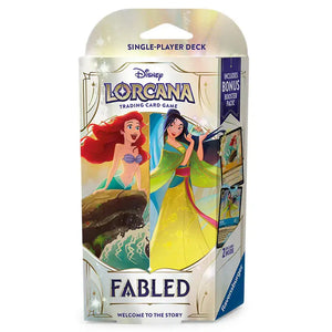 Disney Lorcana TCG - Set 9 Fabled - Starter Deck  Ariel & Mulan