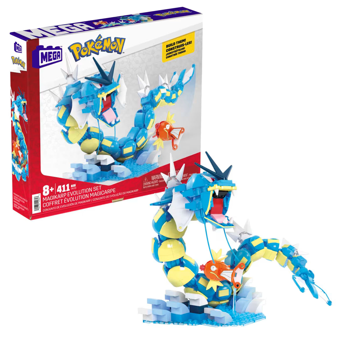 Mattel MEGA Pokemon Magikarp Evolution Playset – TGC Collectables