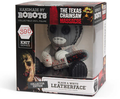 Leatherface: Bloody (Black & White) 395 Vinyl Figure from Handmade By Robots