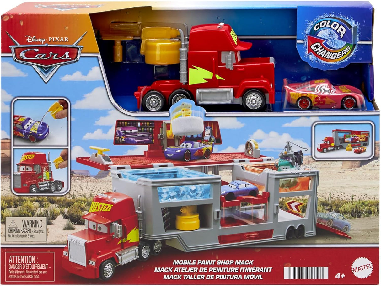 Mattel Disney Pixar Cars - Mack Transforming Truck & Toy Car Playset