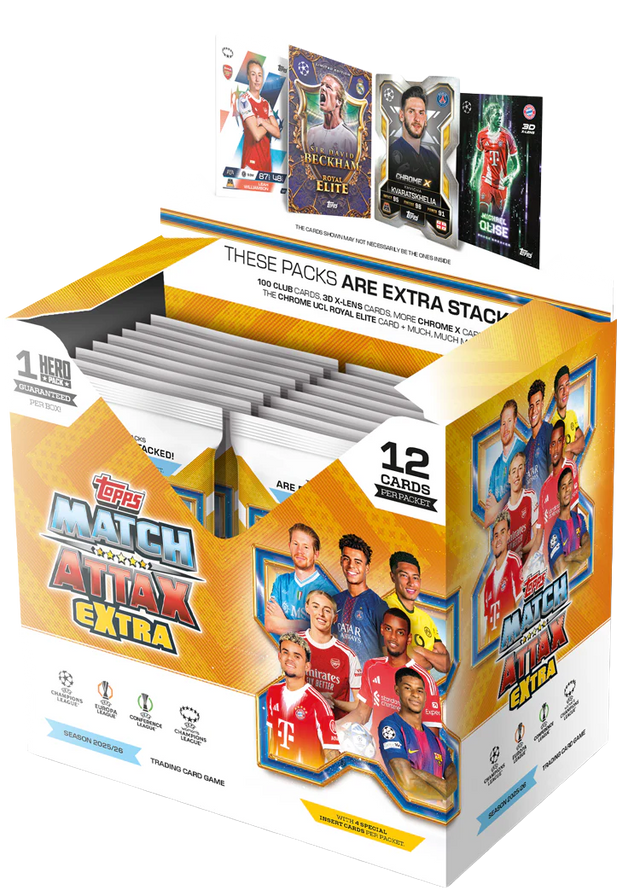 UCC Match Attax Extra 2026 Card Packets (32 Count CDU)