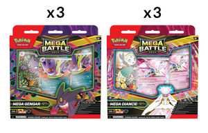 Pokemon TCG: Mega Battle Decks - Assortment (Diancie ex & Gengar ex) 6pcs Sealed Case