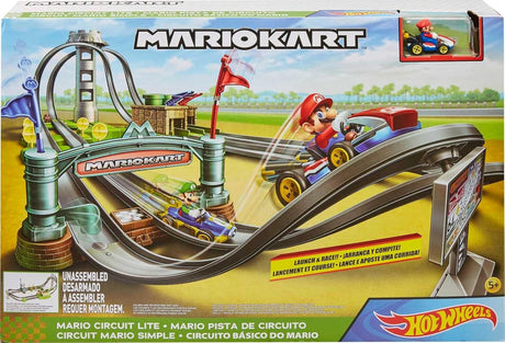 Hot Wheels Mario Kart Mario Circuit Lite Playset