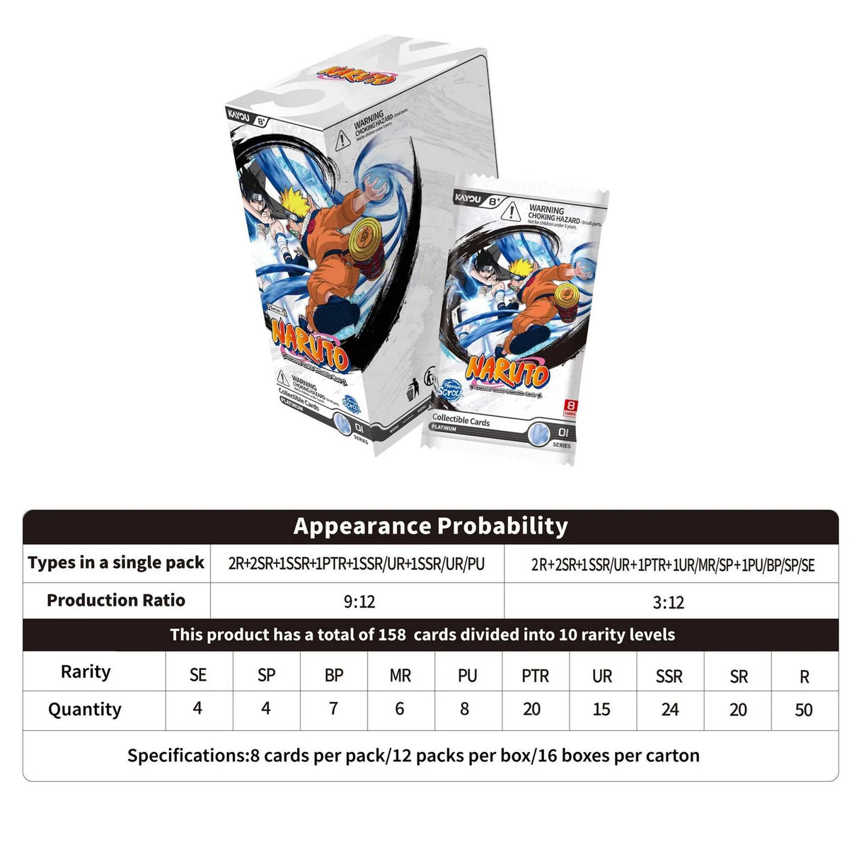 Kayou Naruto: Smriti Collectable Cards - Heaven Scroll Booster Box (12 Packs)