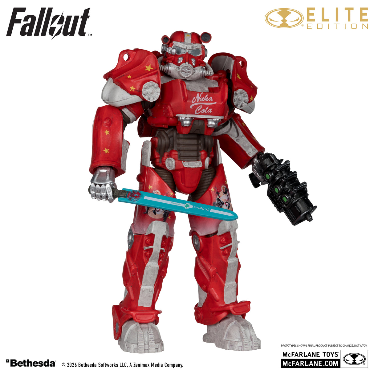 nuka cola themed T-60 Fallout Armour Figure