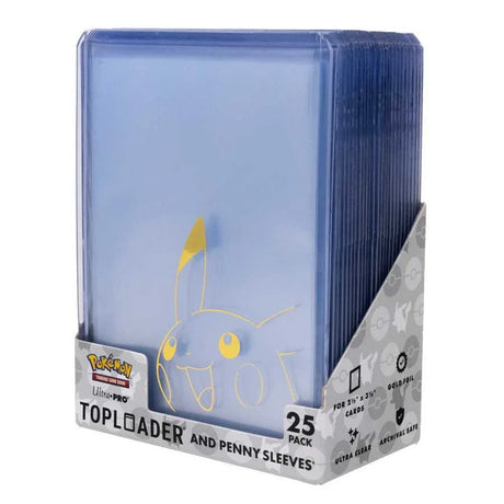 Pokemon TCG: Pikachu Toploader & Penny Sleeves Combo Pack (25 Pack)