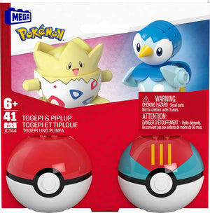 Pokemon Poke Ball 2 Pack: Togepi & Piplup