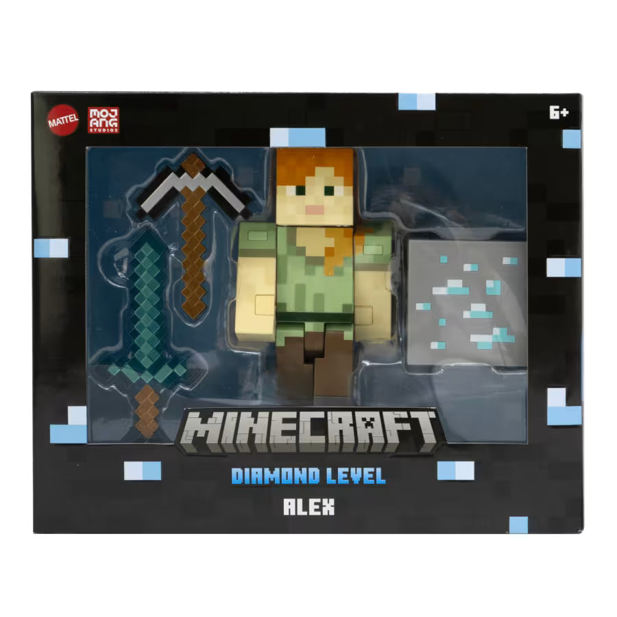 Mattel Minecraft Diamond Level Alex Action Figure