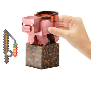 Mattel Minecraft Diamond Level Pig Action Figure