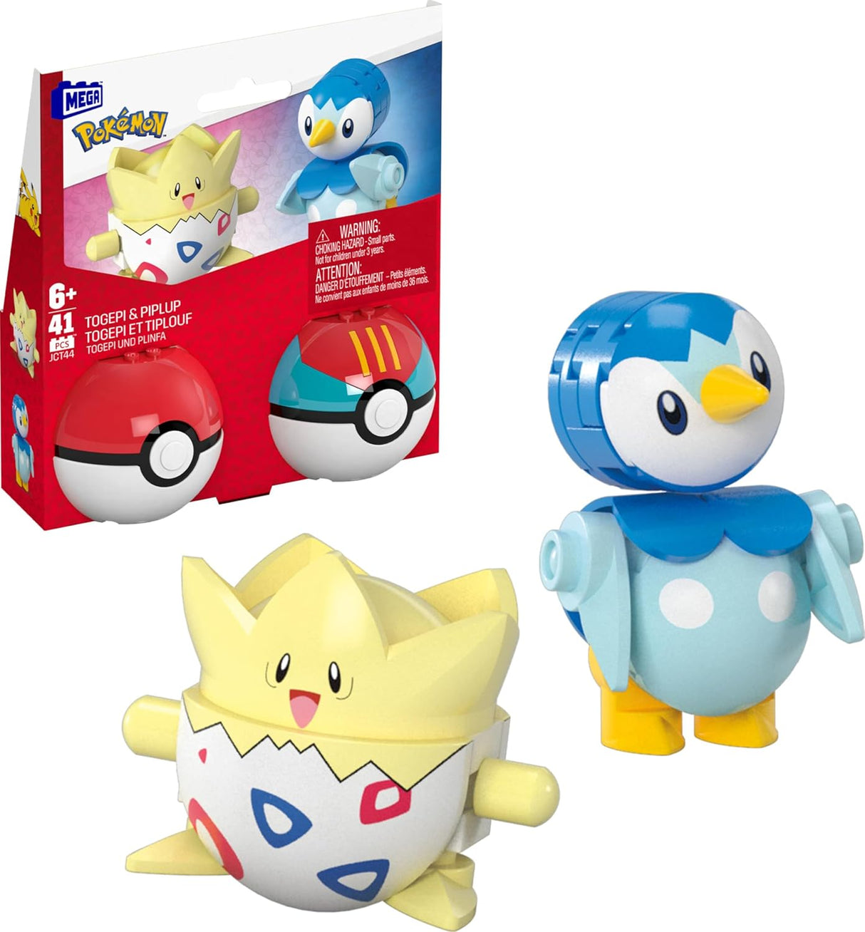 Pokemon Poke Ball 2 Pack: Togepi & Piplup