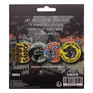 Godzilla Set of 4 Printed Coasters