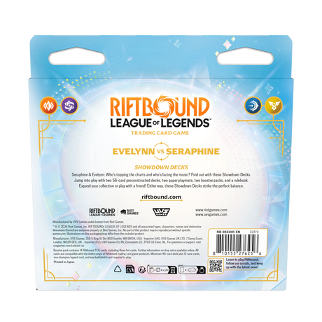 Riftbound: League of Legends TCG - Set 5: Radiance Showdown Decks Evelynn Vs Seraphine