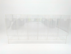 Clear Acrylic 6-Slot Booster Pack Dispenser - For Trading Cards