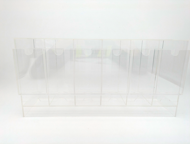 Clear Acrylic 6-Slot Booster Pack Dispenser - For Trading Cards