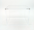 Clear Acrylic Mini Tin- 8 Pack Display Unit Case - Magnetic Lid