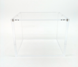 Clear Acrylic Mini Tin- 8 Pack Display Unit Case - Magnetic Lid