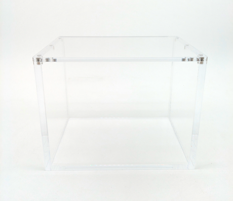 Clear Acrylic Mini Tin- 8 Pack Display Unit Case - Magnetic Lid