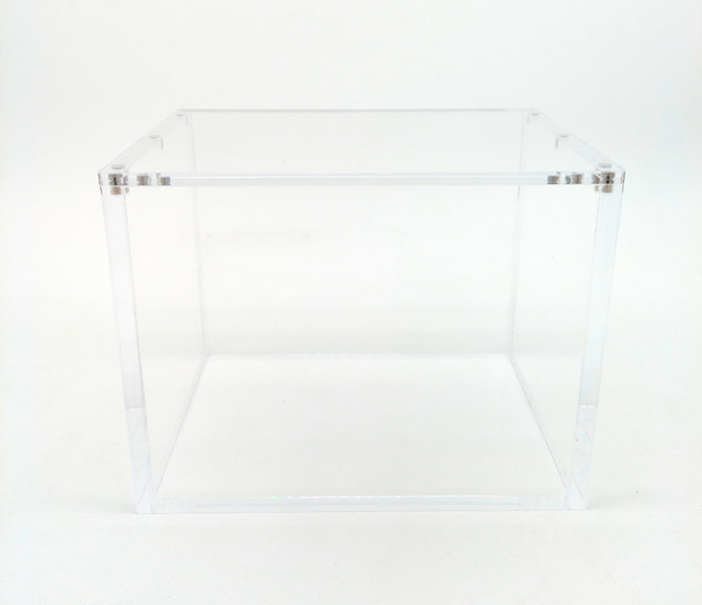 Clear Acrylic Mini Tin- 8 Pack Display Unit Case - Magnetic Lid