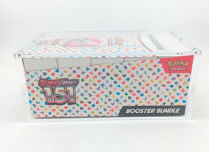 Clear Acrylic Booster Bundle CDU Display Case - Magnetic Lid