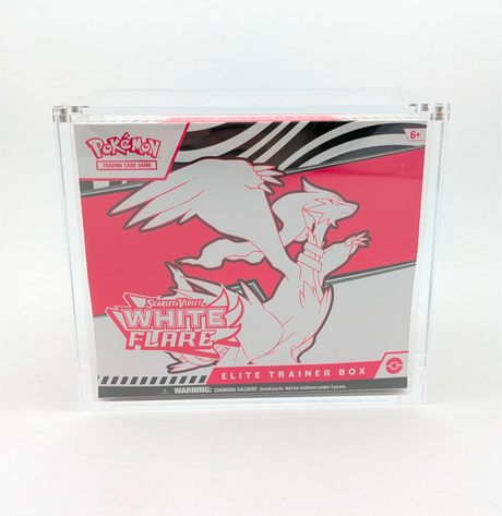 Clear Acrylic ETB Elite Trainer Box Display Case - Magnetic Lid