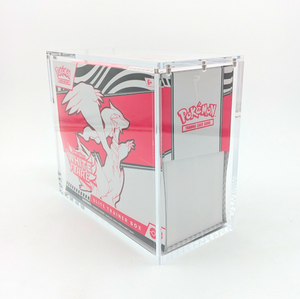 Clear Acrylic ETB Elite Trainer Box Display Case - Magnetic Lid