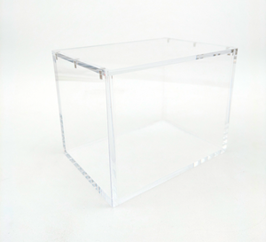 Clear Acrylic Mini Tin- 8 Pack Display Unit Case - Magnetic Lid