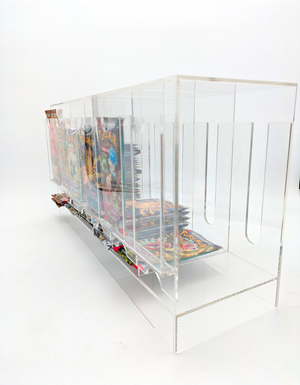 Clear Acrylic 6-Slot Booster Pack Dispenser - For Trading Cards