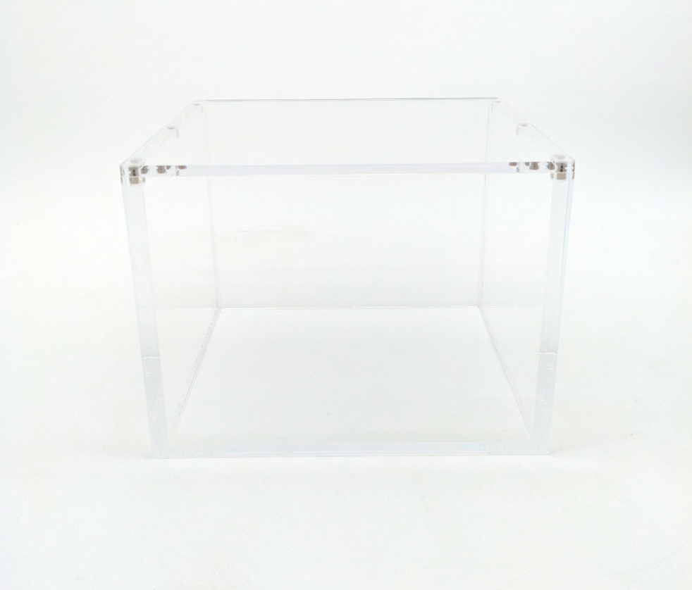 Clear Acrylic Mini Tin- 10 Pack Display Unit Case - Magnetic Lid