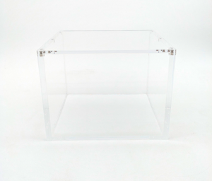 Clear Acrylic Mini Tin- 10 Pack Display Unit Case - Magnetic Lid