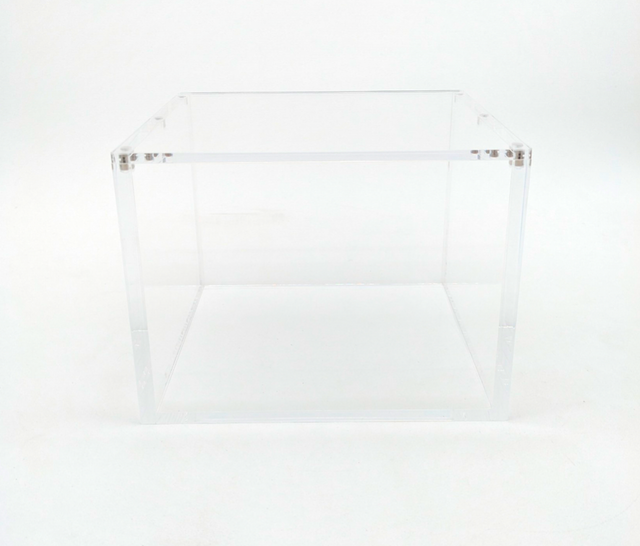 Clear Acrylic Mini Tin- 10 Pack Display Unit Case - Magnetic Lid