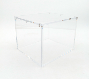 Clear Acrylic Mini Tin- 10 Pack Display Unit Case - Magnetic Lid
