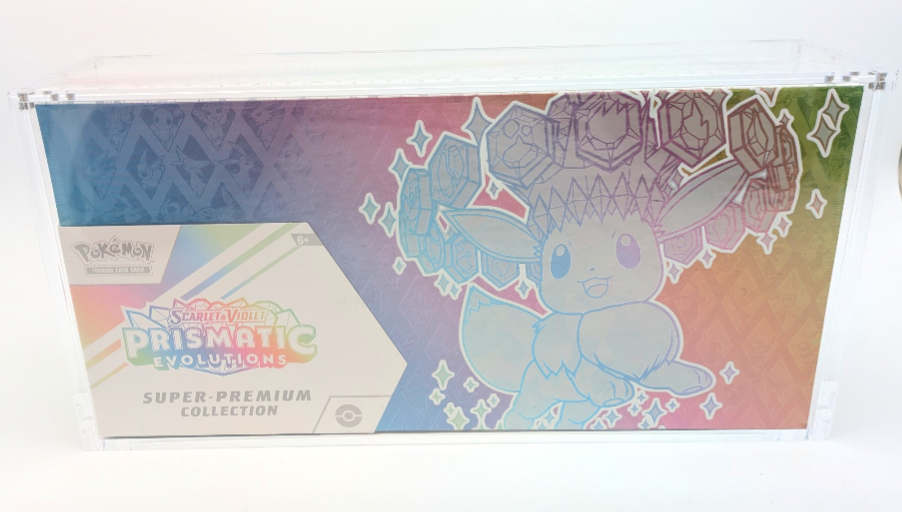 Clear Acrylic Prismatic SPC Display Case - Magnetic Lid