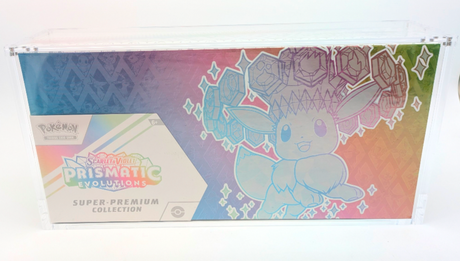 Clear Acrylic Prismatic SPC Display Case - Magnetic Lid