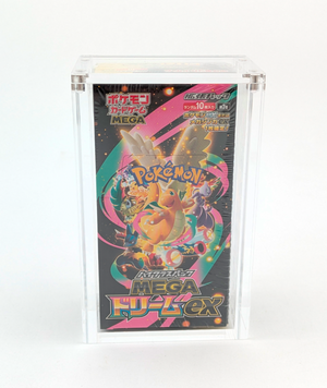 Clear Acrylic Japanese Booster Box Display Case - High Class - Magnetic Lid