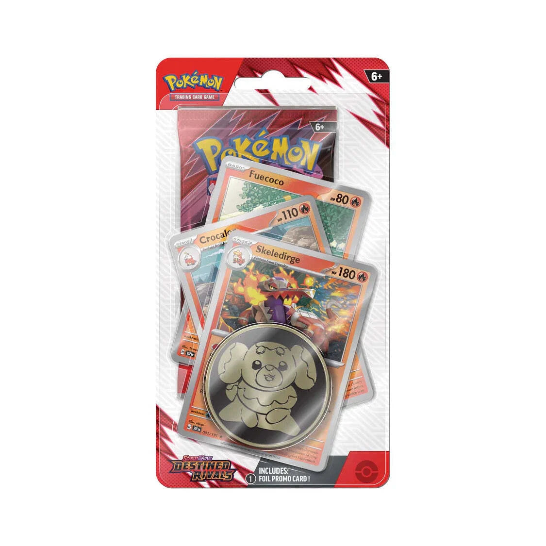 Pokemon TCG: Scarlet & Violet 10 - Destined Rivals  - Premium Checklane - 1 At Random