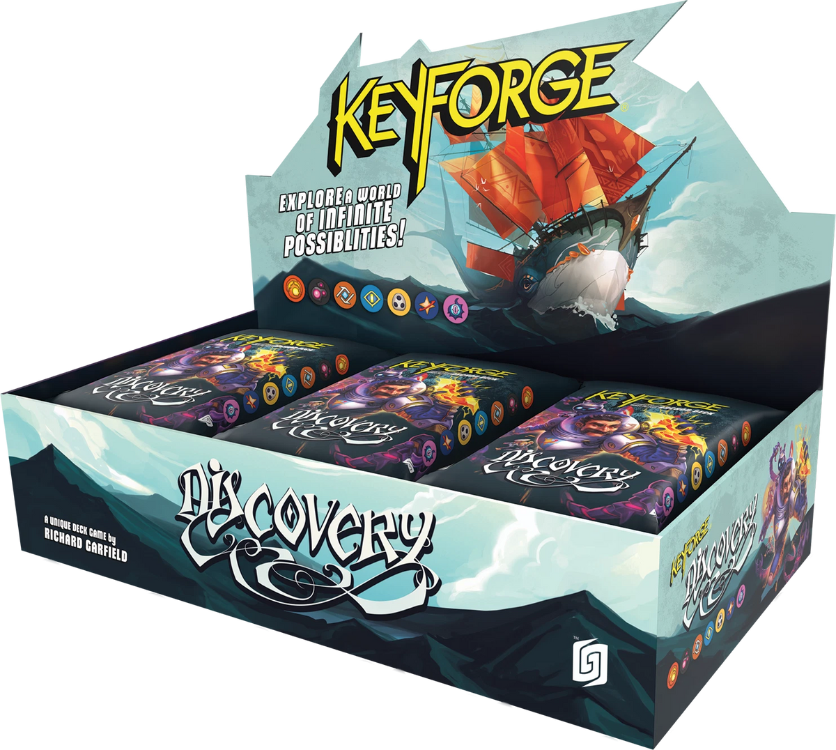 KeyForge: Discovery Archon Decks Display