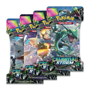 Pokemon TCG: Celestial Storm Sleeved Booster Pack Art Bundle [Set of 4]
