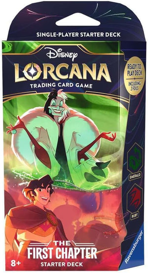 Disney Lorcana TCG - Set 1 - The First Chapter - Starter Deck - Emerald & Ruby